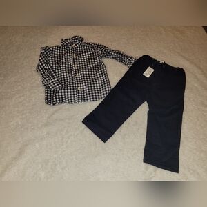 Baby Boy Clothes * 2 Piece Outfit * Shirt & Pants * Size 2T * Spring * Formal *